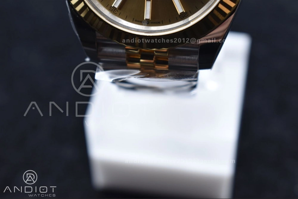 DateJust 41 126333 Clean 1:1 Best Edition 904L Steel YG Stick Dial on SS YG Jubilee Bracelet VR3235