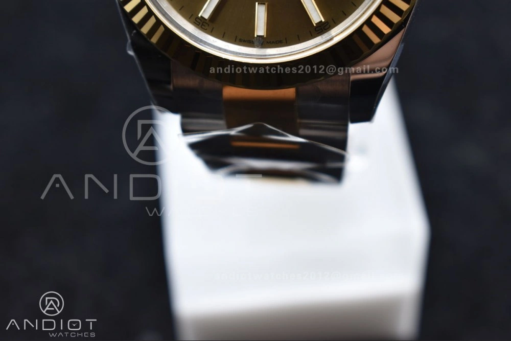 DateJust 41 126333 Clean 1:1 Best Edition 904L Steel YG Stick Dial on SS YG Oyster Bracelet VR3235