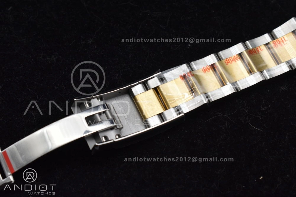 DateJust 41 126333 Clean 1:1 Best Edition 904L Steel YG Textured Dial on SS YG Oyster Bracelet VR3235