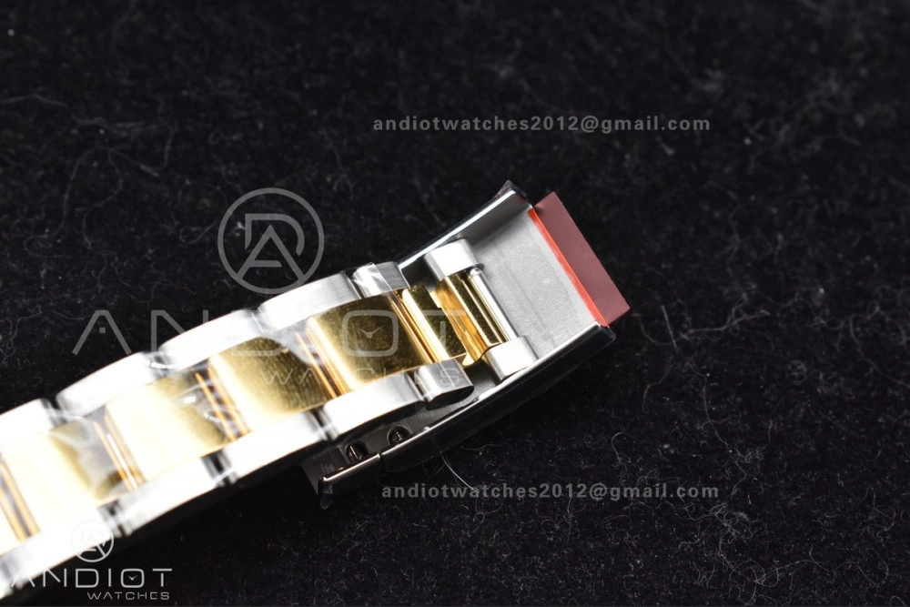 DateJust 41 126333 Clean 1:1 Best Edition 904L Steel YG Textured Dial on SS YG Oyster Bracelet VR3235