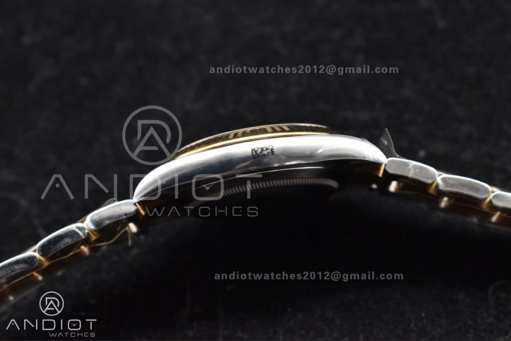 DateJust 41 126333 Clean 1:1 Best Edition 904L Steel YG Textured Dial on SS YG Oyster Bracelet VR3235