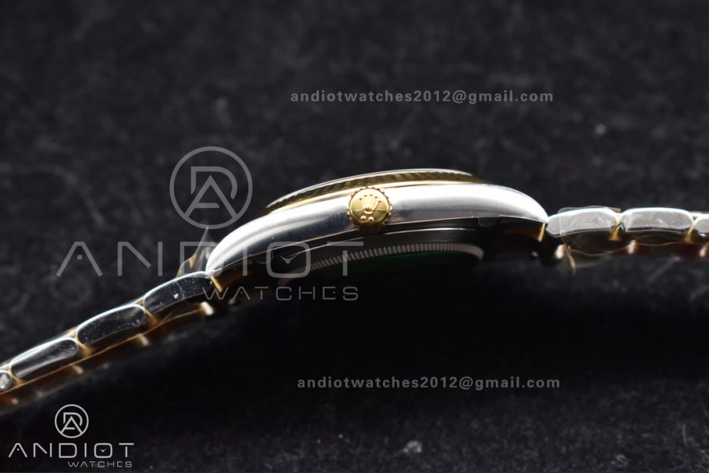 DateJust 41 126333 Clean 1:1 Best Edition 904L Steel YG Textured Dial on SS YG Oyster Bracelet VR3235