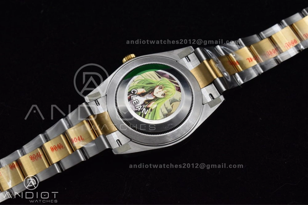 DateJust 41 126333 Clean 1:1 Best Edition 904L Steel YG Textured Dial on SS YG Oyster Bracelet VR3235
