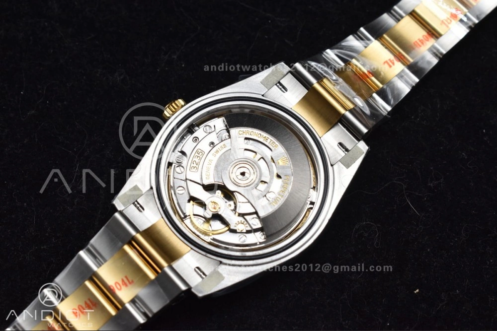 DateJust 41 126333 Clean 1:1 Best Edition 904L Steel YG Textured Dial on SS YG Oyster Bracelet VR3235