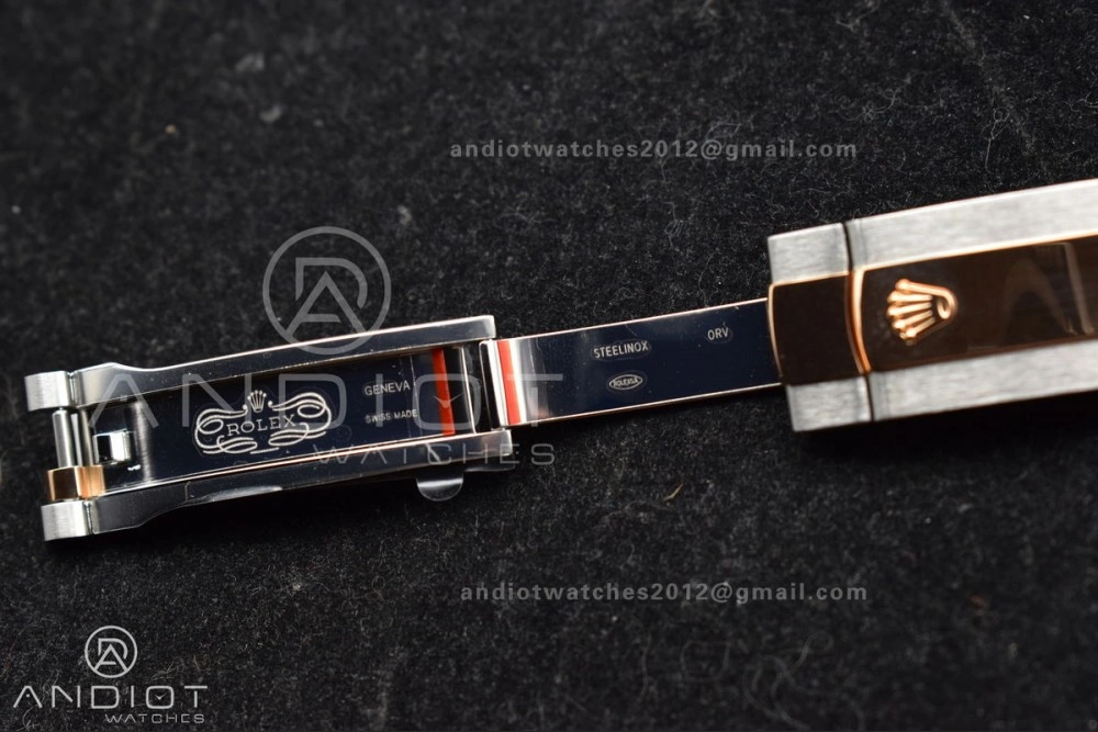 DateJust 41 126333 SS RG ARF 1:1 Best Edition 904L Steel Gray Green Roman Dial on SS RG Jubilee Bracelet SH3235 (Gain Weight)