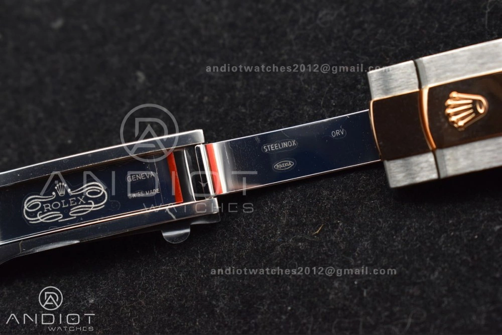 DateJust 41 126333 SS RG ARF 1:1 Best Edition 904L Steel Gray Green Roman Dial on SS RG Jubilee Bracelet SH3235 (Gain Weight)