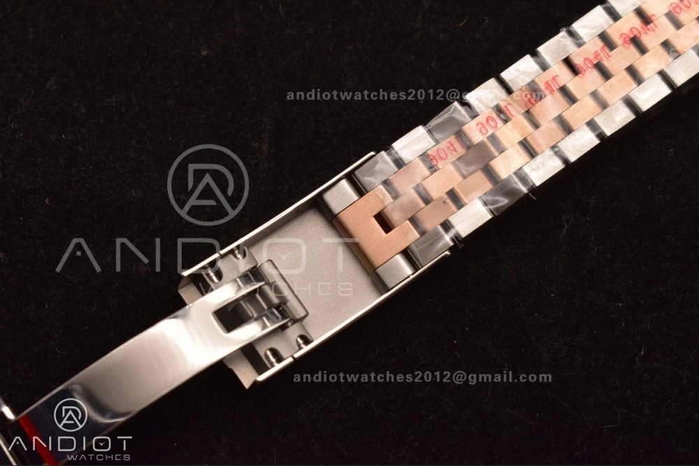 DateJust 41 126333 SS RG ARF 1:1 Best Edition 904L Steel Gray Green Roman Dial on SS RG Jubilee Bracelet SH3235 (Gain Weight)