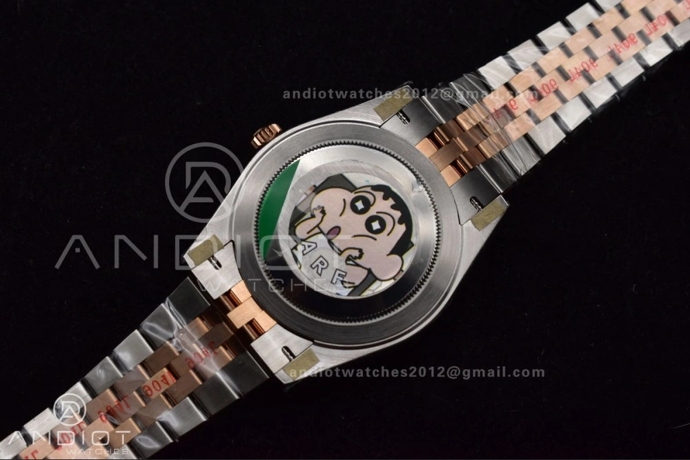 DateJust 41 126333 SS RG ARF 1:1 Best Edition 904L Steel Gray Green Roman Dial on SS RG Jubilee Bracelet SH3235 (Gain Weight)