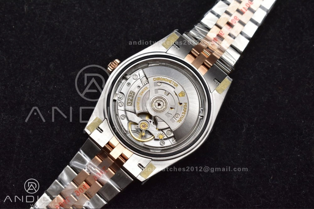 DateJust 41 126333 SS RG ARF 1:1 Best Edition 904L Steel Gray Green Roman Dial on SS RG Jubilee Bracelet SH3235 (Gain Weight)