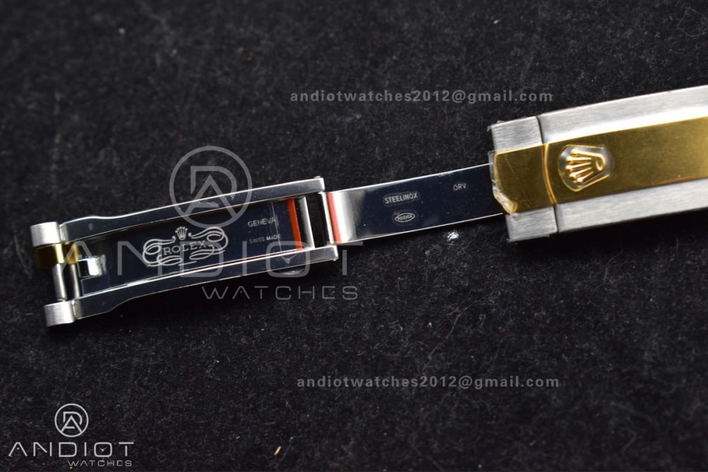 DateJust 41 126333 SS YG ARF 1:1 Best Edition 904L Steel Gray Green Roman Dial on SS YG Jubilee Bracelet SH3235 (Gain Weight)