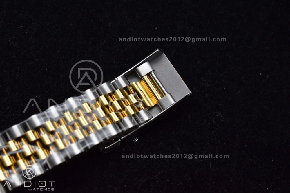 DateJust 41 126333 SS YG ARF 1:1 Best Edition 904L Steel Gray Green Roman Dial on SS YG Jubilee Bracelet SH3235 (Gain Weight)