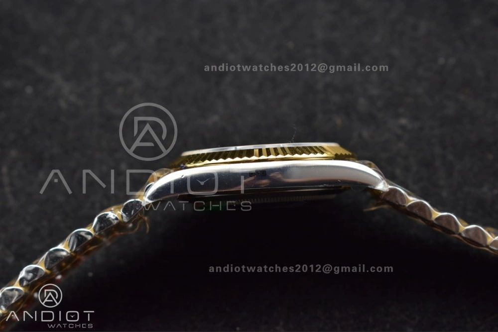 DateJust 41 126333 SS YG ARF 1:1 Best Edition 904L Steel Gray Green Roman Dial on SS YG Jubilee Bracelet SH3235 (Gain Weight)