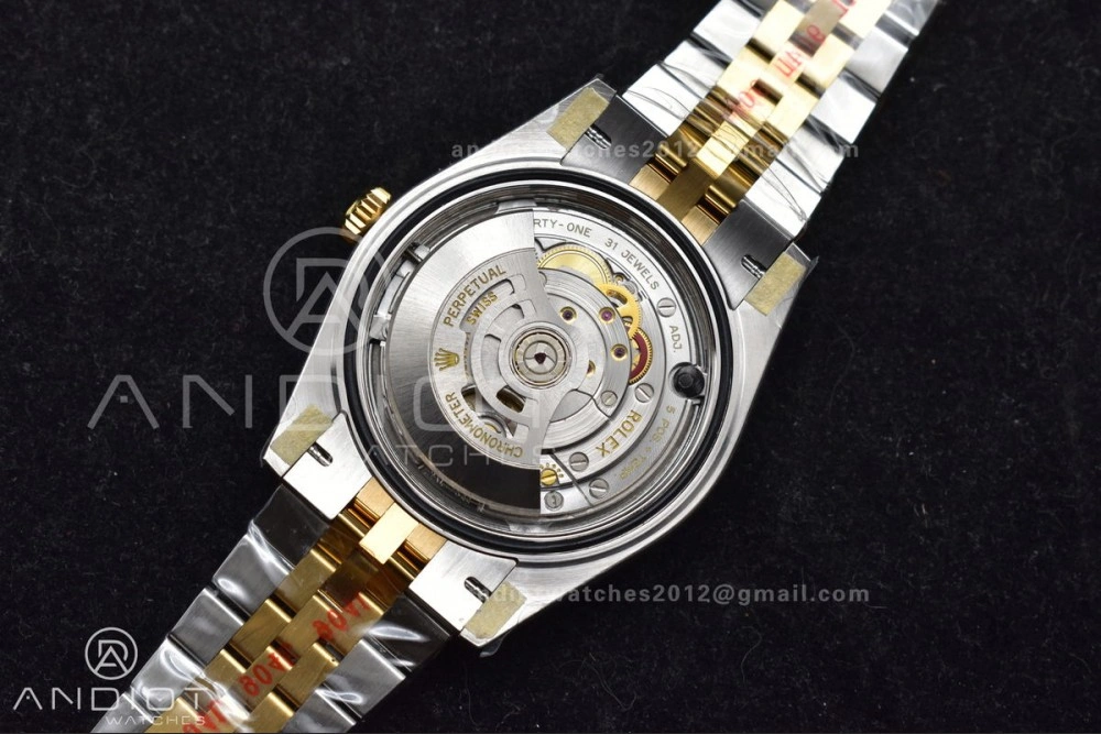 DateJust 41 126333 SS YG ARF 1:1 Best Edition 904L Steel Gray Green Roman Dial on SS YG Jubilee Bracelet SH3235 (Gain Weight)