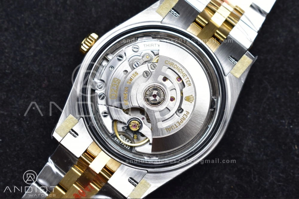 DateJust 41 126333 SS YG ARF 1:1 Best Edition 904L Steel Gray Green Roman Dial on SS YG Jubilee Bracelet SH3235 (Gain Weight)