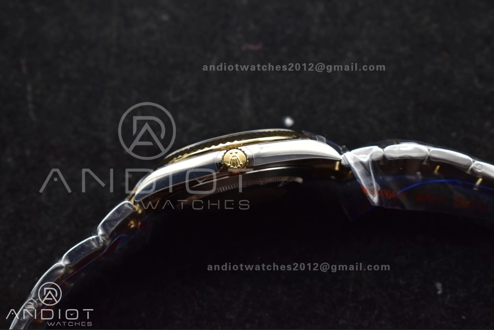 DateJust 41 126333 SS YG GMF 1:1 Best Edition 904L Steel Gray Green Roman Dial on SS YG Oyster Bracelet A2836