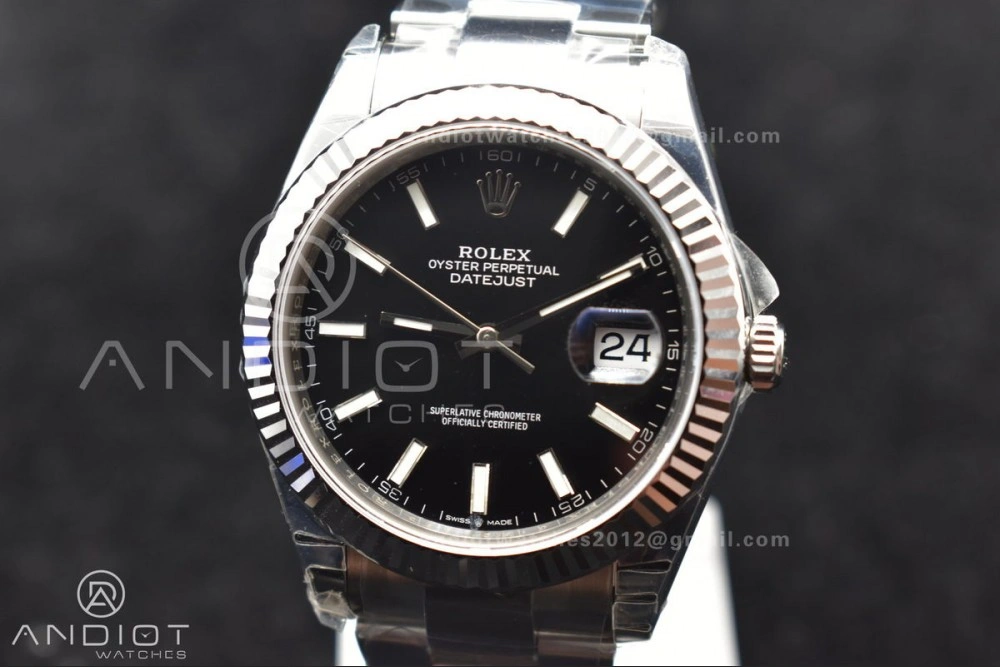 DateJust 41 126334 904L SS VSF 1:1 Best Edition Black Dial on Oyster Bracelet VS3235