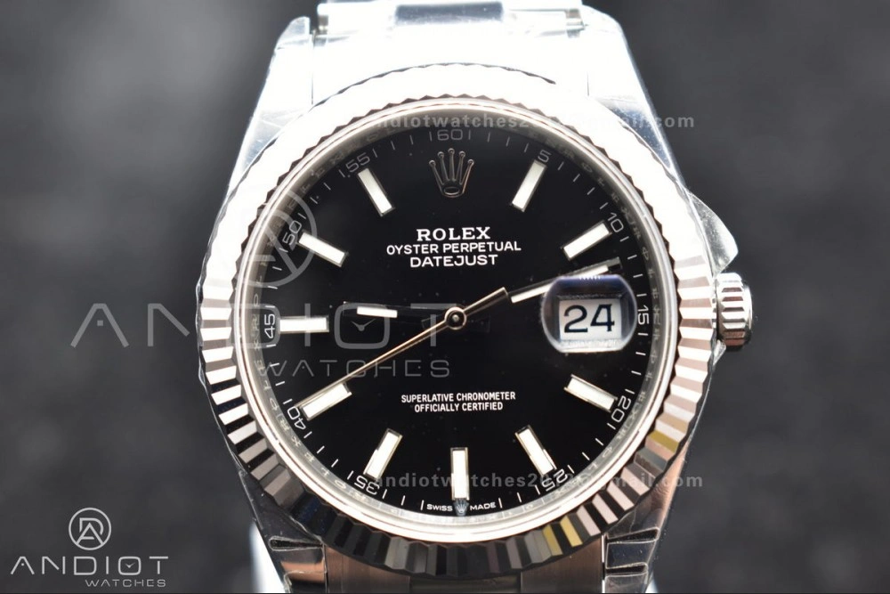 DateJust 41 126334 904L SS VSF 1:1 Best Edition Black Dial on Oyster Bracelet VS3235