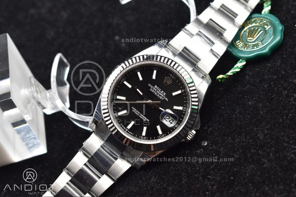DateJust 41 126334 904L SS VSF 1:1 Best Edition Black Dial on Oyster Bracelet VS3235