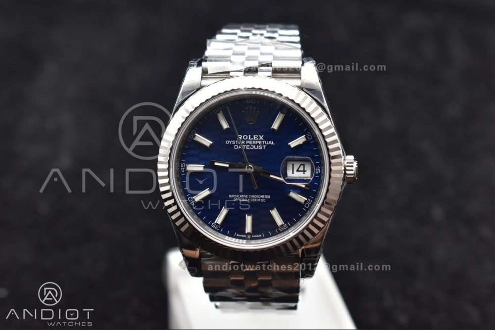 DateJust 41 126334 904L SS VSF 1:1 Best Edition Blue Checked Dial on Jubilee Bracelet VS3235