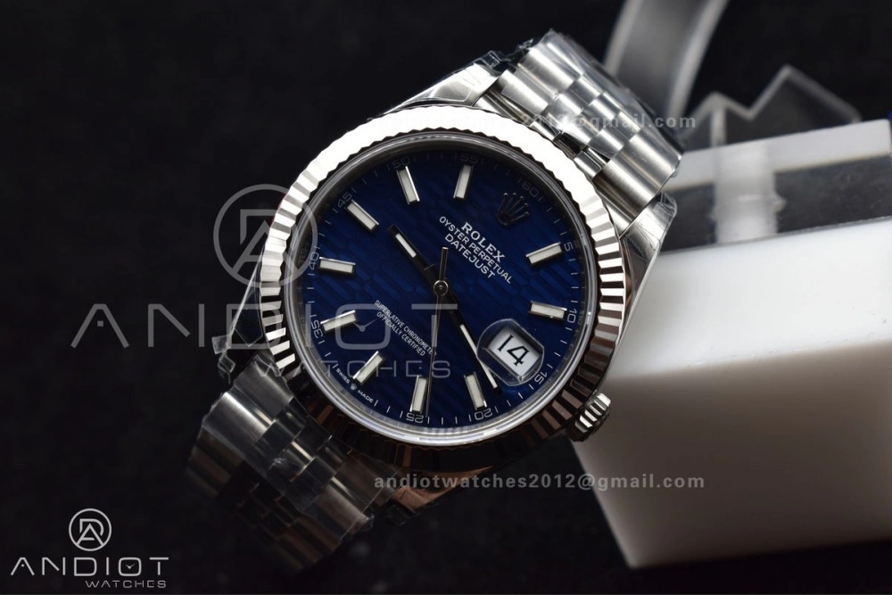 DateJust 41 126334 904L SS VSF 1:1 Best Edition Blue Checked Dial on Jubilee Bracelet VS3235