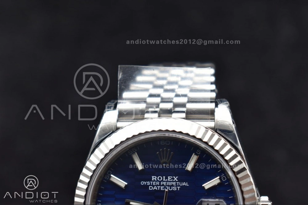 DateJust 41 126334 904L SS VSF 1:1 Best Edition Blue Checked Dial on Jubilee Bracelet VS3235