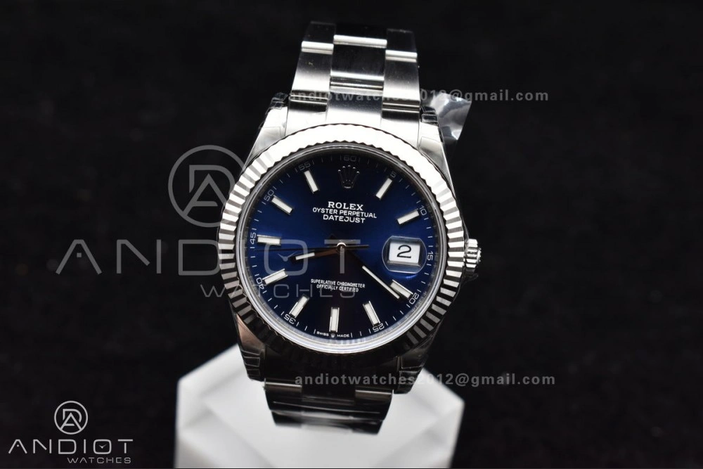 DateJust 41 126334 904L SS VSF 1:1 Best Edition Blue Dial On Oyster Bracelet VS3235