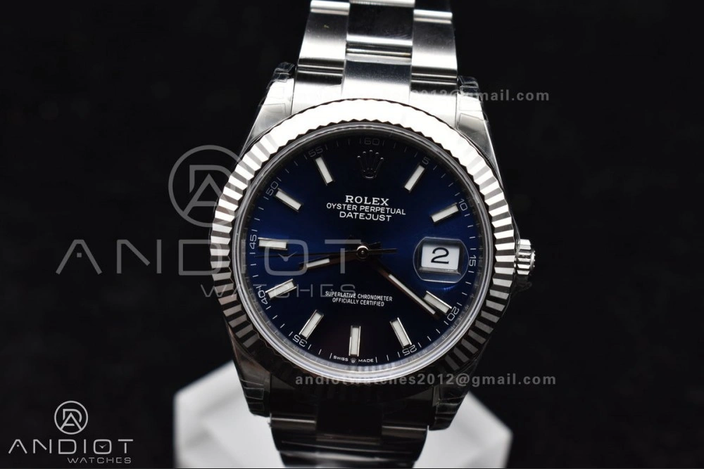DateJust 41 126334 904L SS VSF 1:1 Best Edition Blue Dial On Oyster Bracelet VS3235