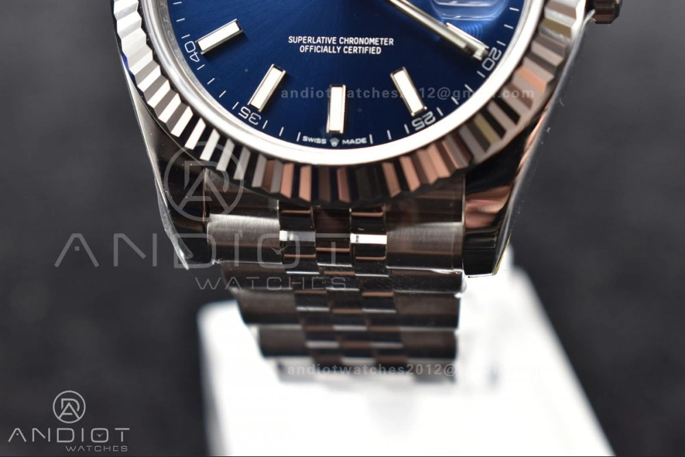 DateJust 41 126334 904L SS VSF 1:1 Best Edition Blue Dial on Jubilee Bracelet VS3235