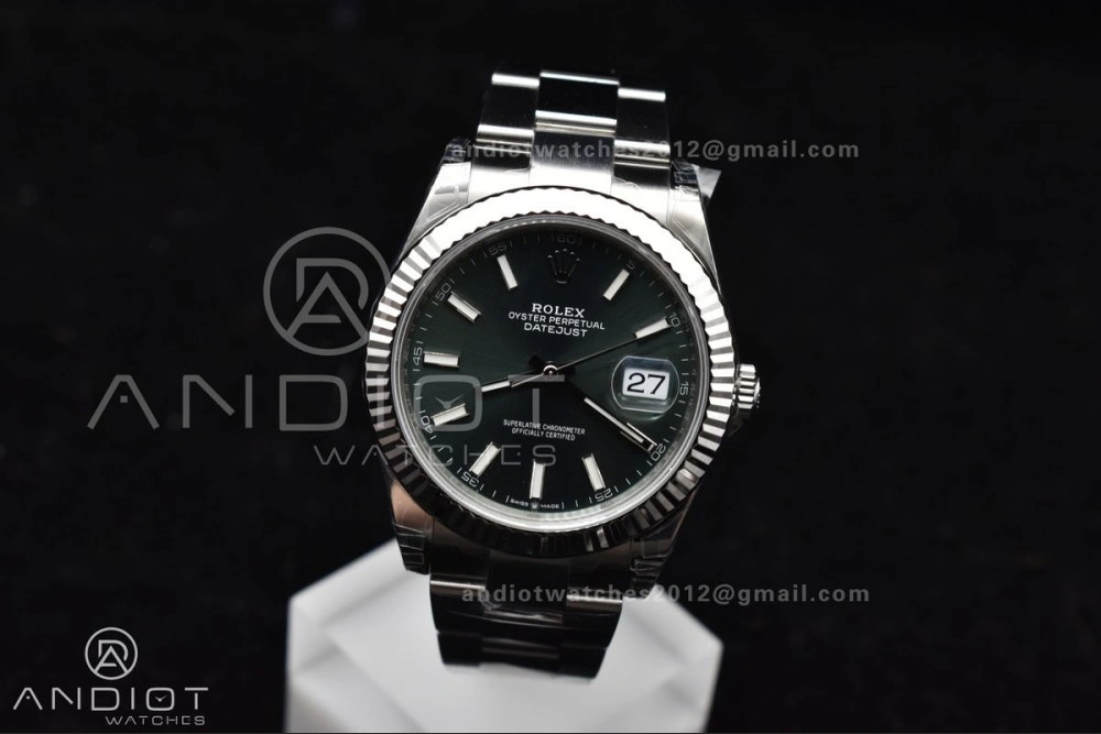 DateJust 41 126334 904L SS VSF 1:1 Best Edition Green Dial On Oyster Bracelet VS3235