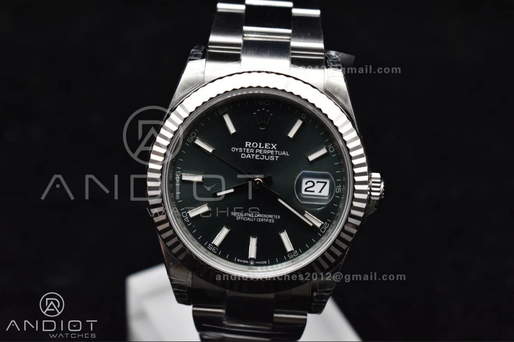 DateJust 41 126334 904L SS VSF 1:1 Best Edition Green Dial On Oyster Bracelet VS3235