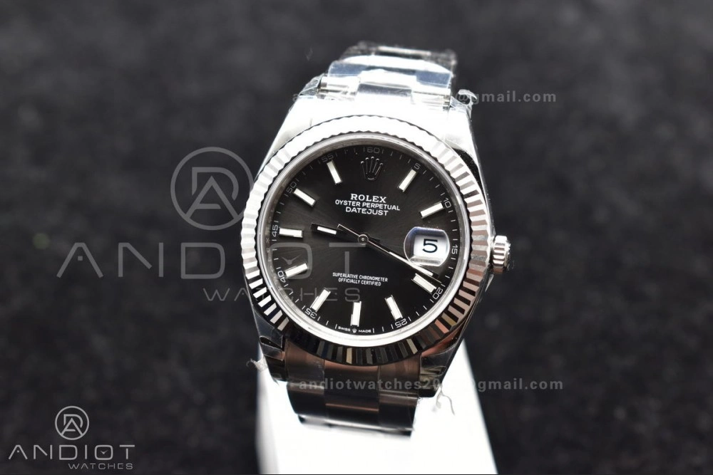 DateJust 41 126334 904L SS VSF 1:1 Best Edition Grey Dial on Oyster Bracelet VS3235