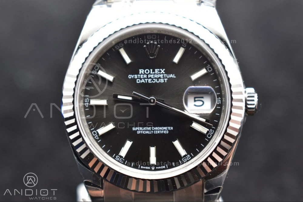 DateJust 41 126334 904L SS VSF 1:1 Best Edition Grey Dial on Oyster Bracelet VS3235