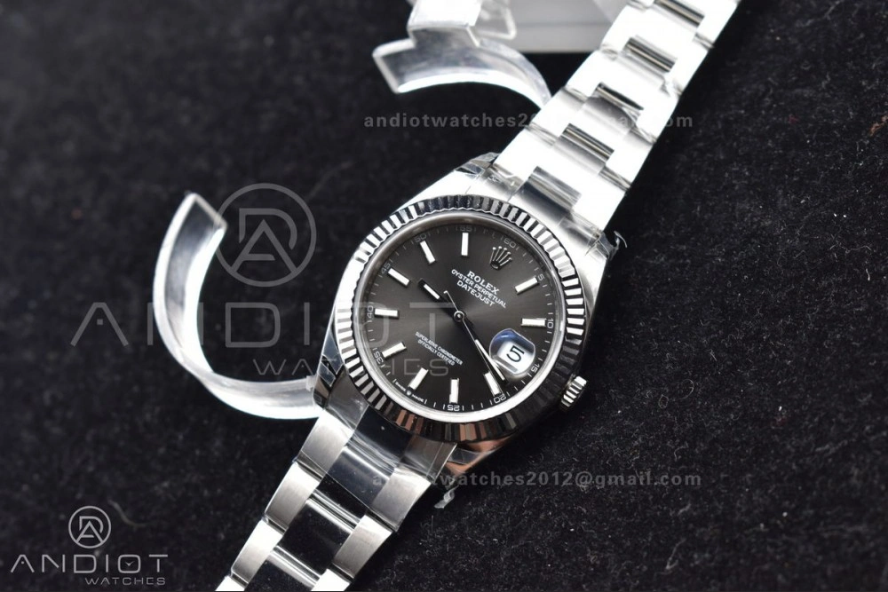 DateJust 41 126334 904L SS VSF 1:1 Best Edition Grey Dial on Oyster Bracelet VS3235
