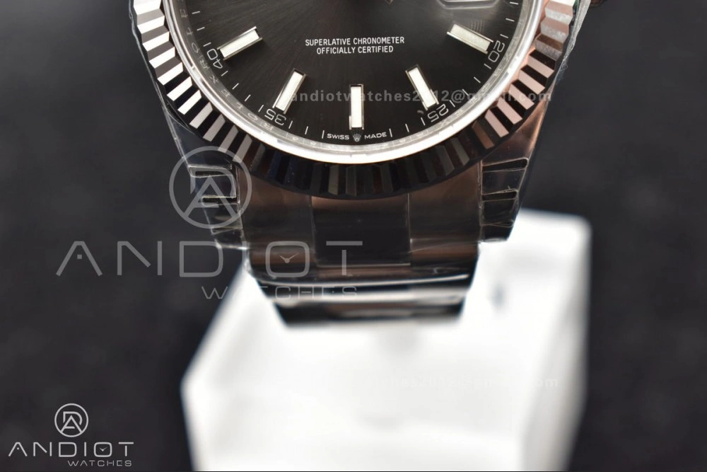 DateJust 41 126334 904L SS VSF 1:1 Best Edition Grey Dial on Oyster Bracelet VS3235