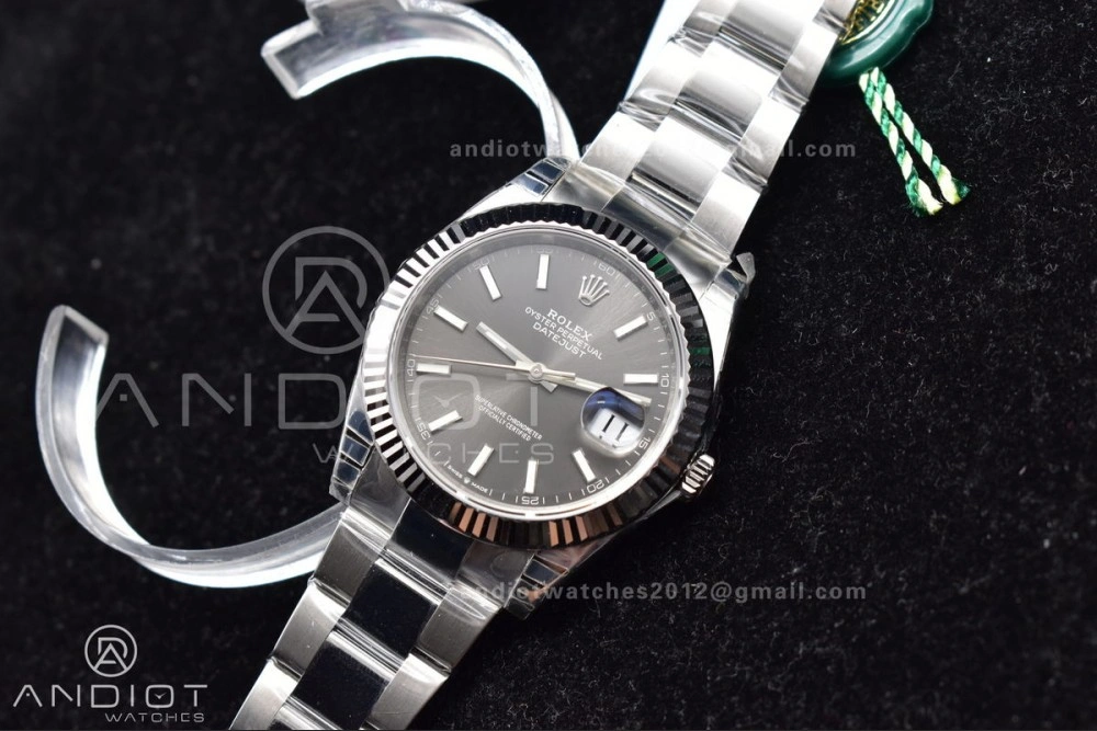 DateJust 41 126334 904L SS VSF 1:1 Best Edition Grey Dial on Oyster Bracelet VS3235