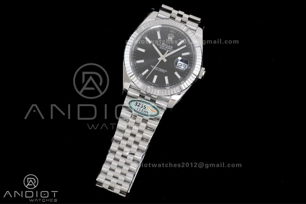DateJust 41 126334 Clean 1:1 Best Edition 904L Steel Black Dial on Jubilee Bracelet SH3235 (72 Hours Power Reserve)