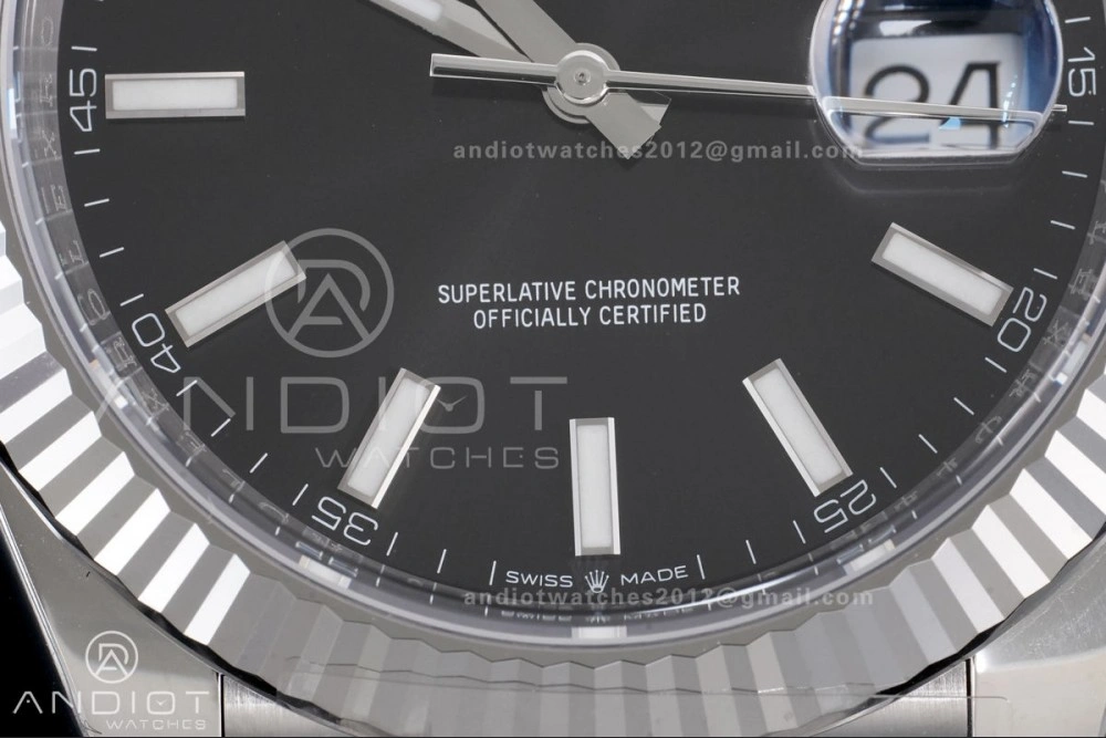 DateJust 41 126334 Clean 1:1 Best Edition 904L Steel Black Dial on Jubilee Bracelet SH3235 (72 Hours Power Reserve)