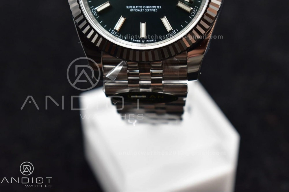 DateJust 41 126334 Clean 1:1 Best Edition 904L Steel Green Stick Dial on Jubilee Bracelet VR3235