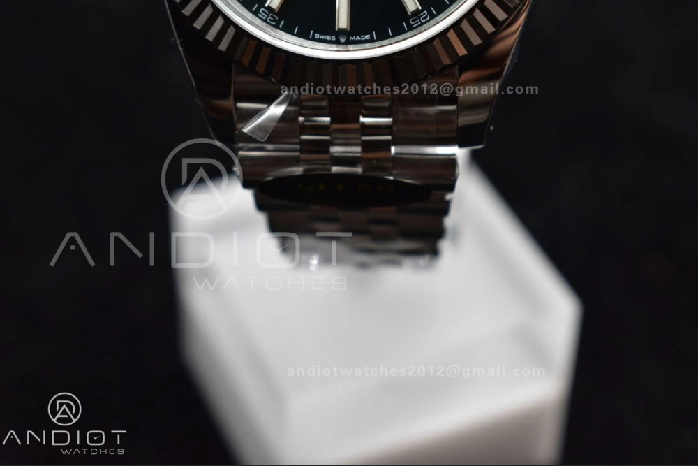 DateJust 41 126334 Clean 1:1 Best Edition 904L Steel Green Stick Dial on Jubilee Bracelet VR3235