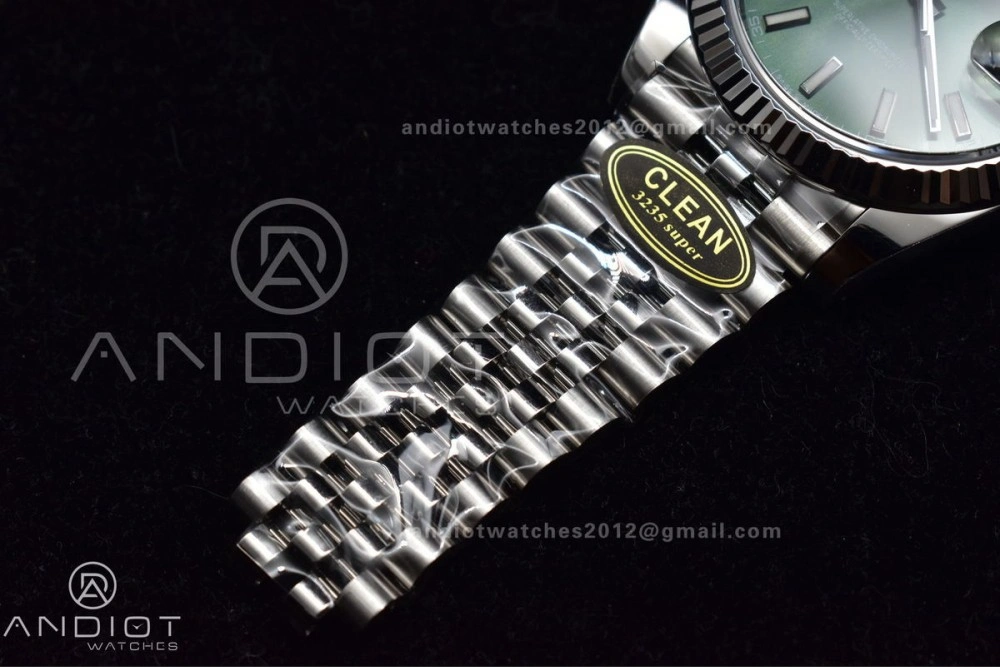 DateJust 41 126334 Clean 1:1 Best Edition 904L Steel Green Stick Dial on Jubilee Bracelet VR3235