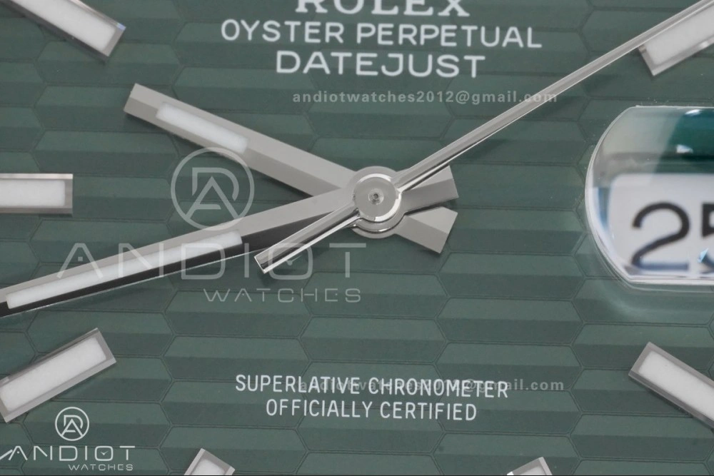 DateJust 41 126334 Clean 1:1 Best Edition 904L Steel Green Textured Dial on Jubilee Bracelet SH3235