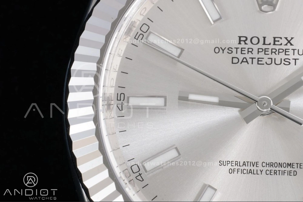 DateJust 41 126334 Clean 1:1 Best Edition 904L Steel Silver Stick Dial on Jubilee Bracelet SH3235