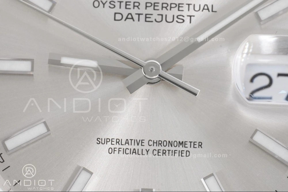 DateJust 41 126334 Clean 1:1 Best Edition 904L Steel Silver Stick Dial on Jubilee Bracelet SH3235
