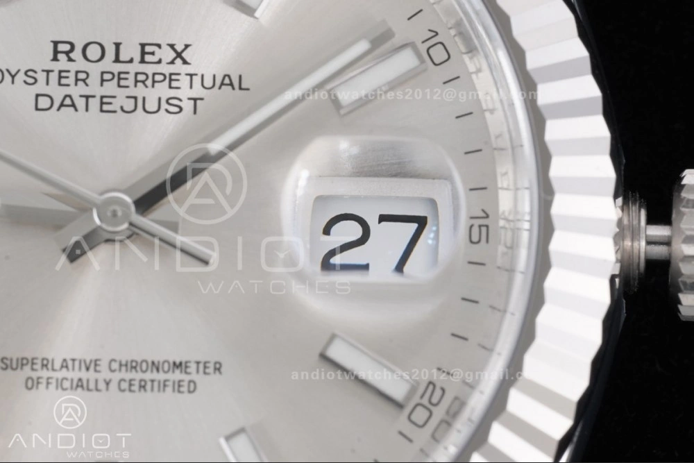 DateJust 41 126334 Clean 1:1 Best Edition 904L Steel Silver Stick Dial on Jubilee Bracelet SH3235