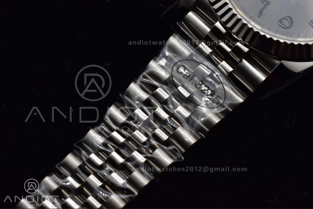 DateJust 41 126334 DIWF 1:1 Best Edition 904L Steel Grey Dial Arabic Marker on Jubilee Bracelet SA3235