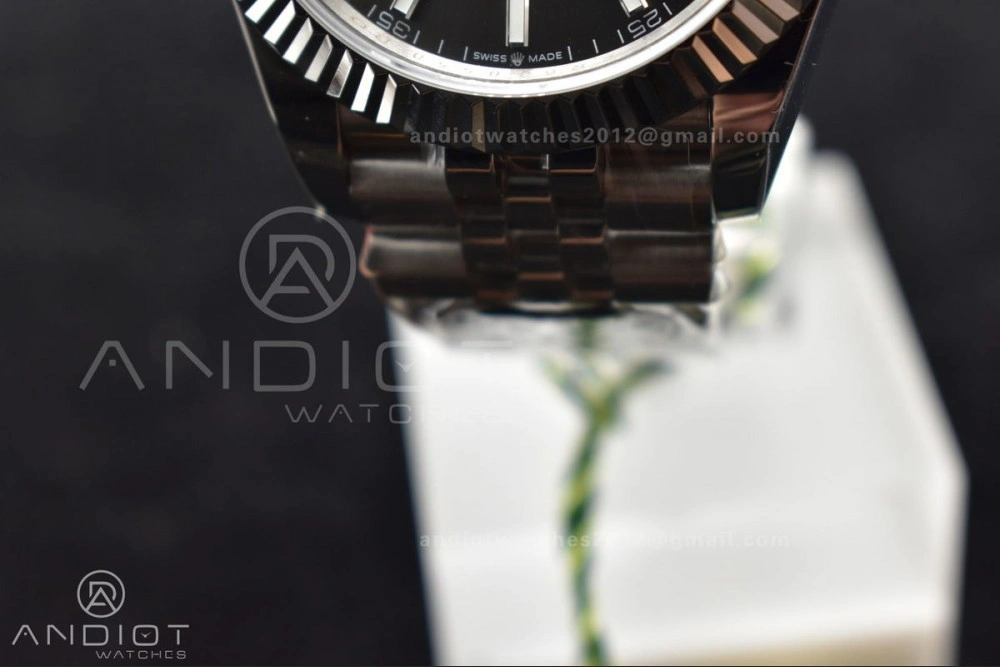 DateJust 41 126334 DIWF 1:1 Best Edition 904L Steel Grey Stick Dial on Jubilee Bracelet SA3235