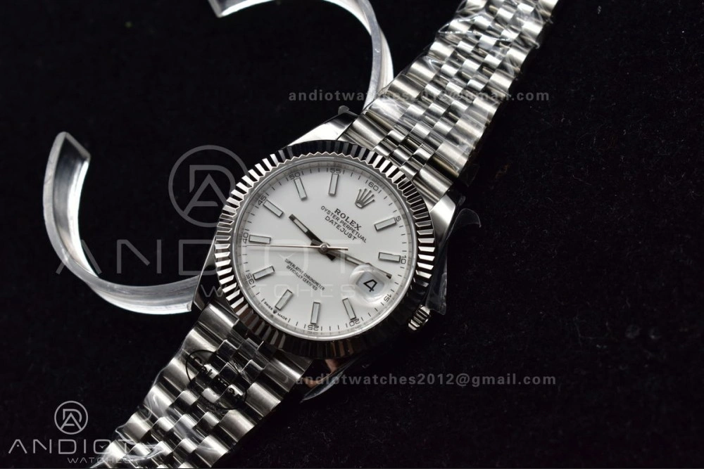DateJust 41 126334 DIWF 1:1 Best Edition 904L Steel White Stick Dial on Jubilee Bracelet SA3235