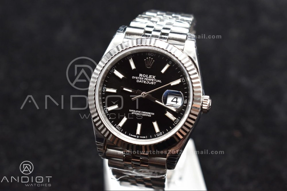 DateJust 41 SS 126334 VSF 1:1 Best Edition 904L Steel Black Stick Dial on Jubilee Bracelet VS3235