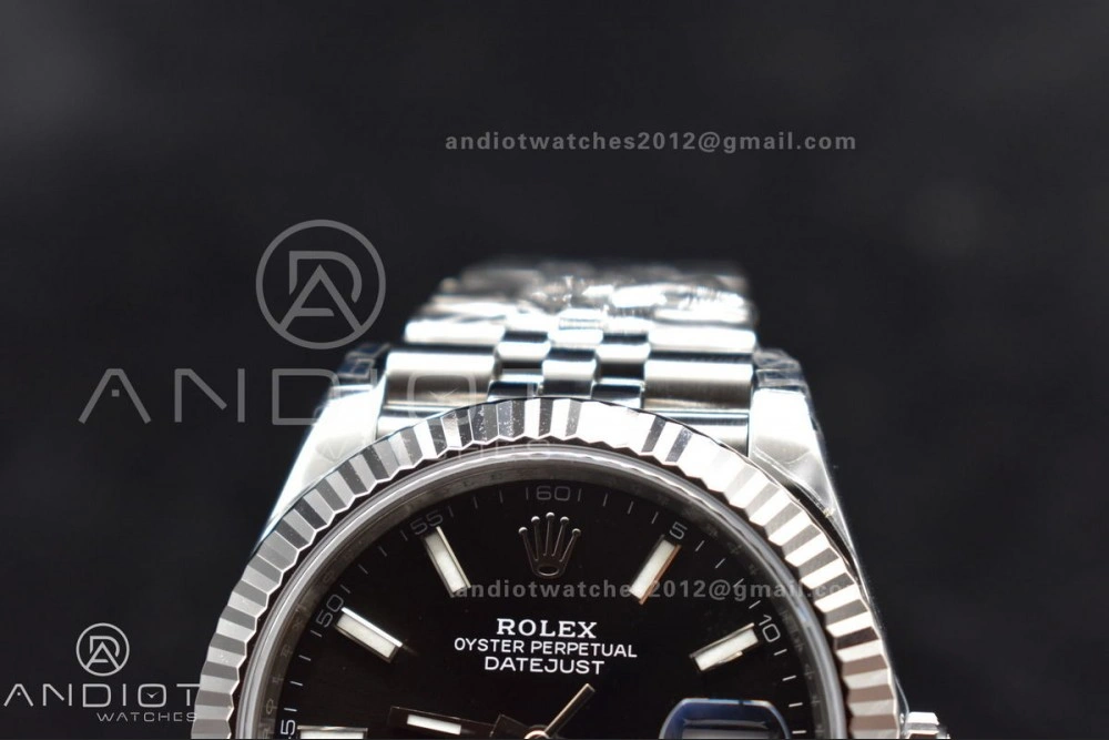 DateJust 41 SS 126334 VSF 1:1 Best Edition 904L Steel Black Stick Dial on Jubilee Bracelet VS3235