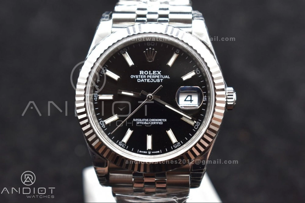 DateJust 41 SS 126334 VSF 1:1 Best Edition 904L Steel Black Stick Dial on Jubilee Bracelet VS3235
